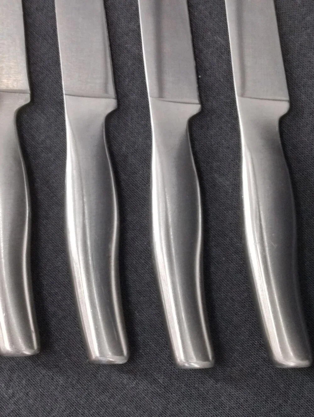 Set of 6 Analon Carbon Steel Steak Knives Heat Treated Ice Hardened 5